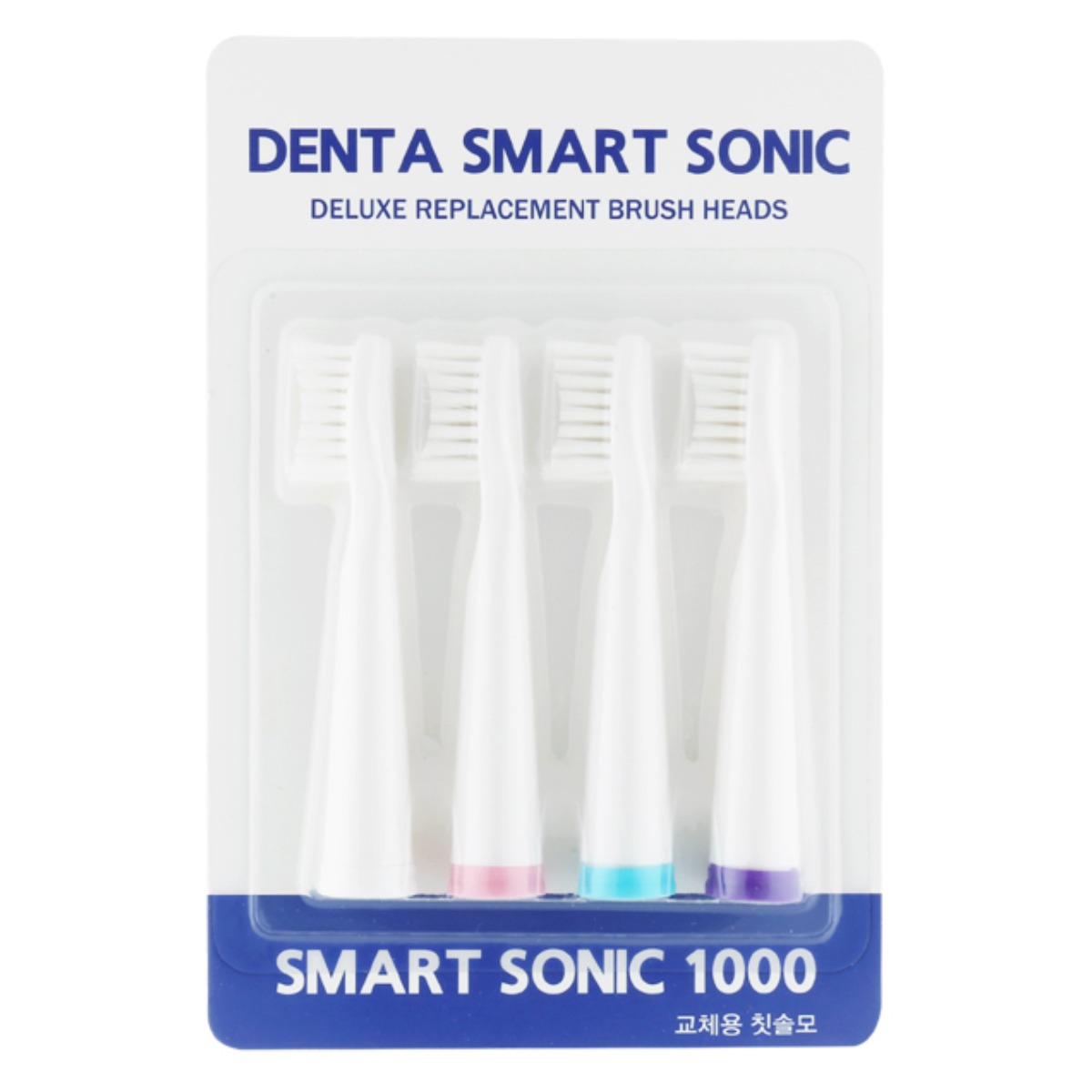 스마트소닉 1000 / 스마트소닉 1000 플러스 음파칫솔 칫솔모/리필모 [물결형/유선형], 유선형, 1세트, 현재가 13,000원