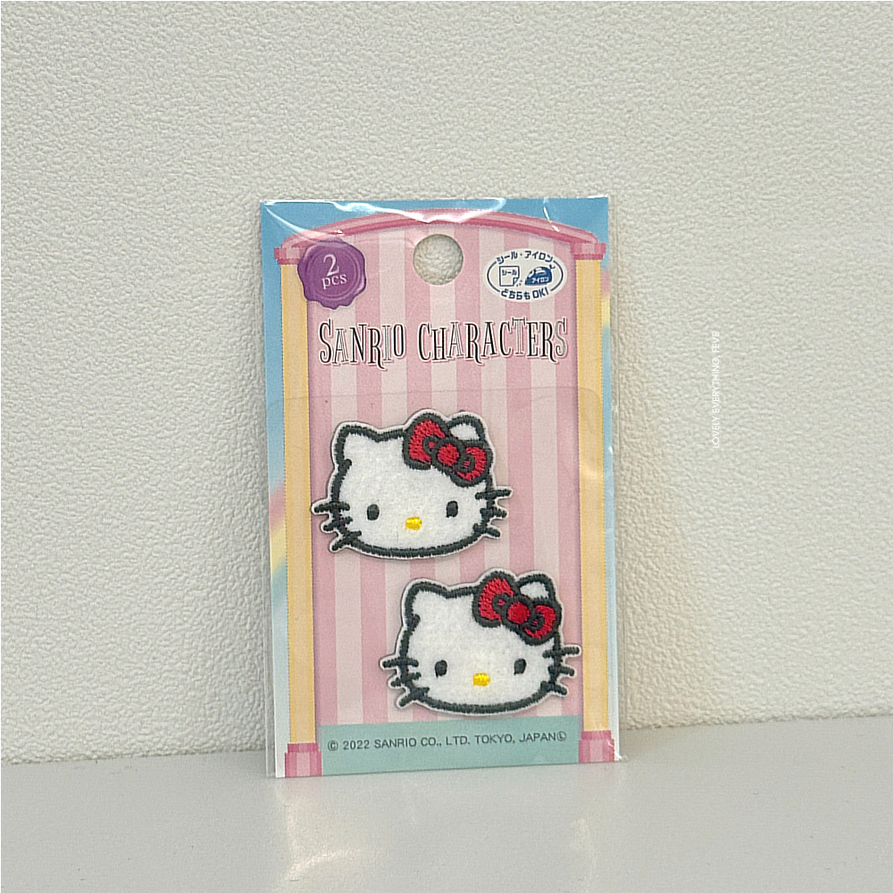 일본정품 헬로키티 페이스 2P 자수 와펜 15,900원