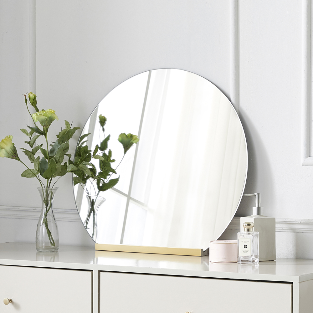 어썸 노프레임 화장대 거울 400, 골드 14,900원