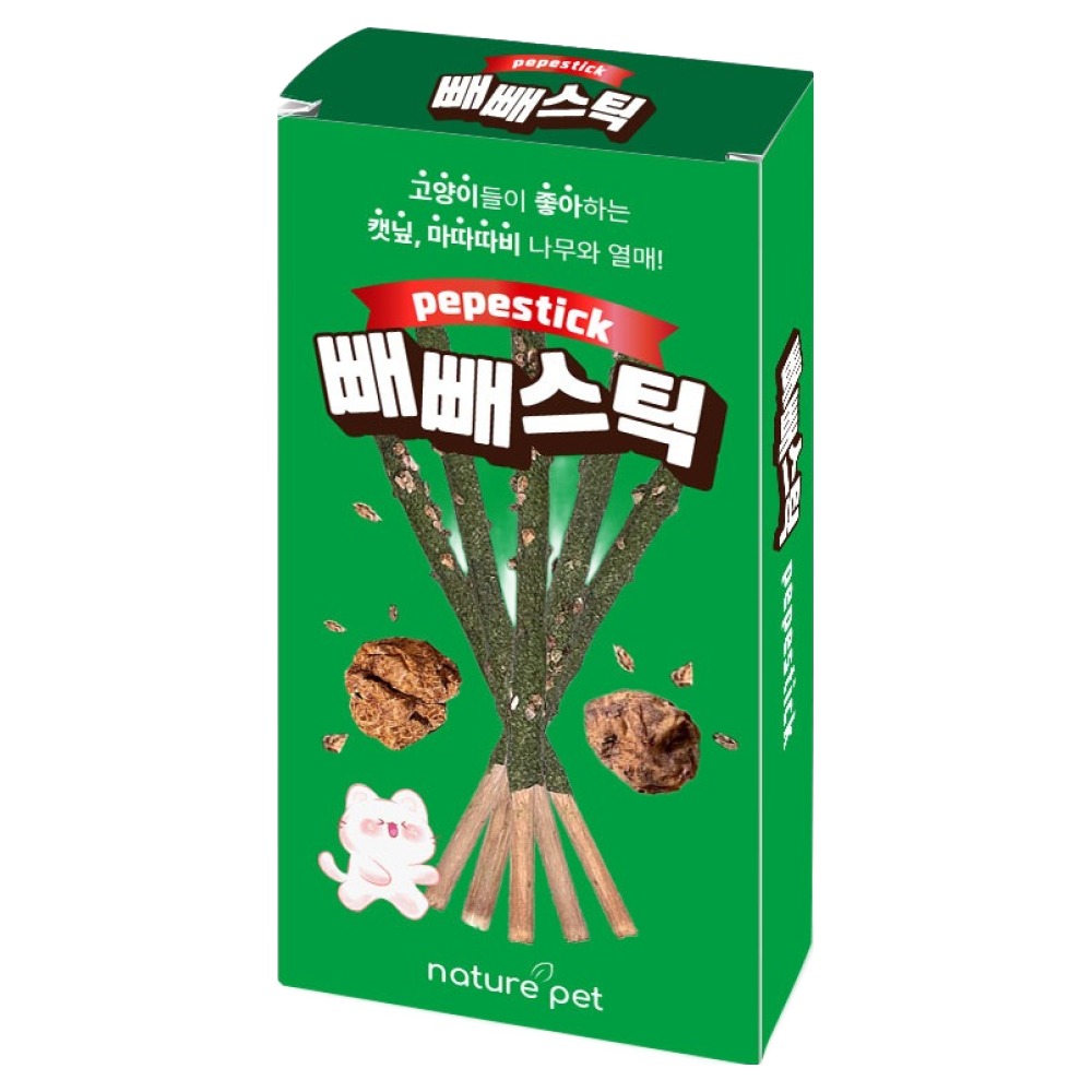 네이처펫 고양이 캣닢 마따따비 빼빼스틱 장난감, 혼합색상, 1개 5,990원