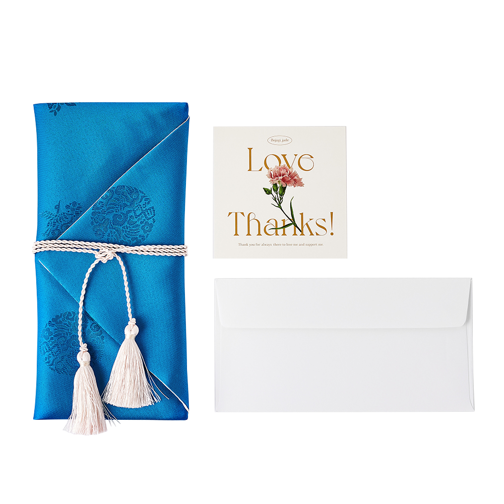 우아한 명절 용돈 봉투 예단봉투 보자기봉투, 딥블루, 1개 14,800원