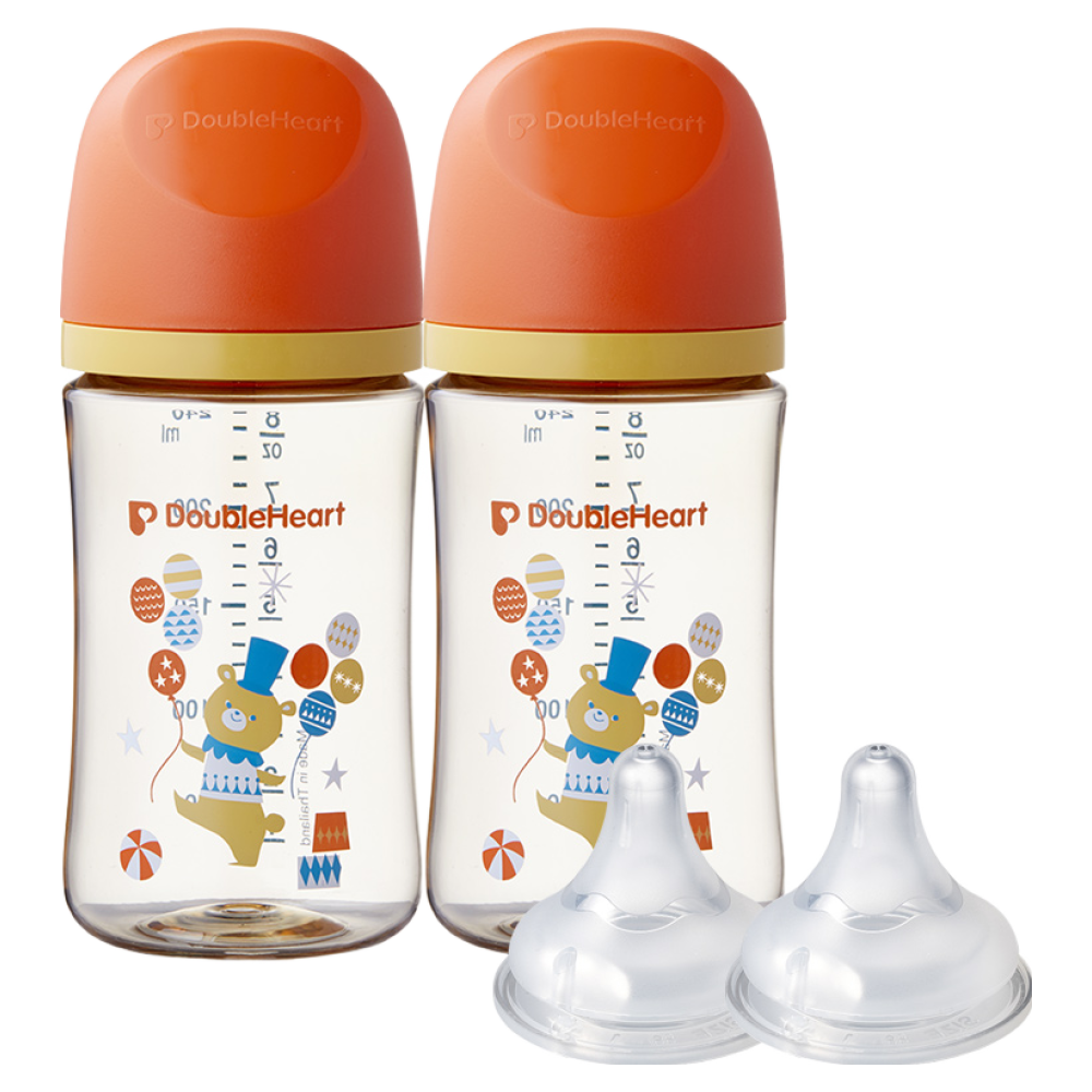 더블하트 모유실감 3세대 PPSU 디어프렌즈 트윈팩 240ml+젖꼭지(2입) 47,600원