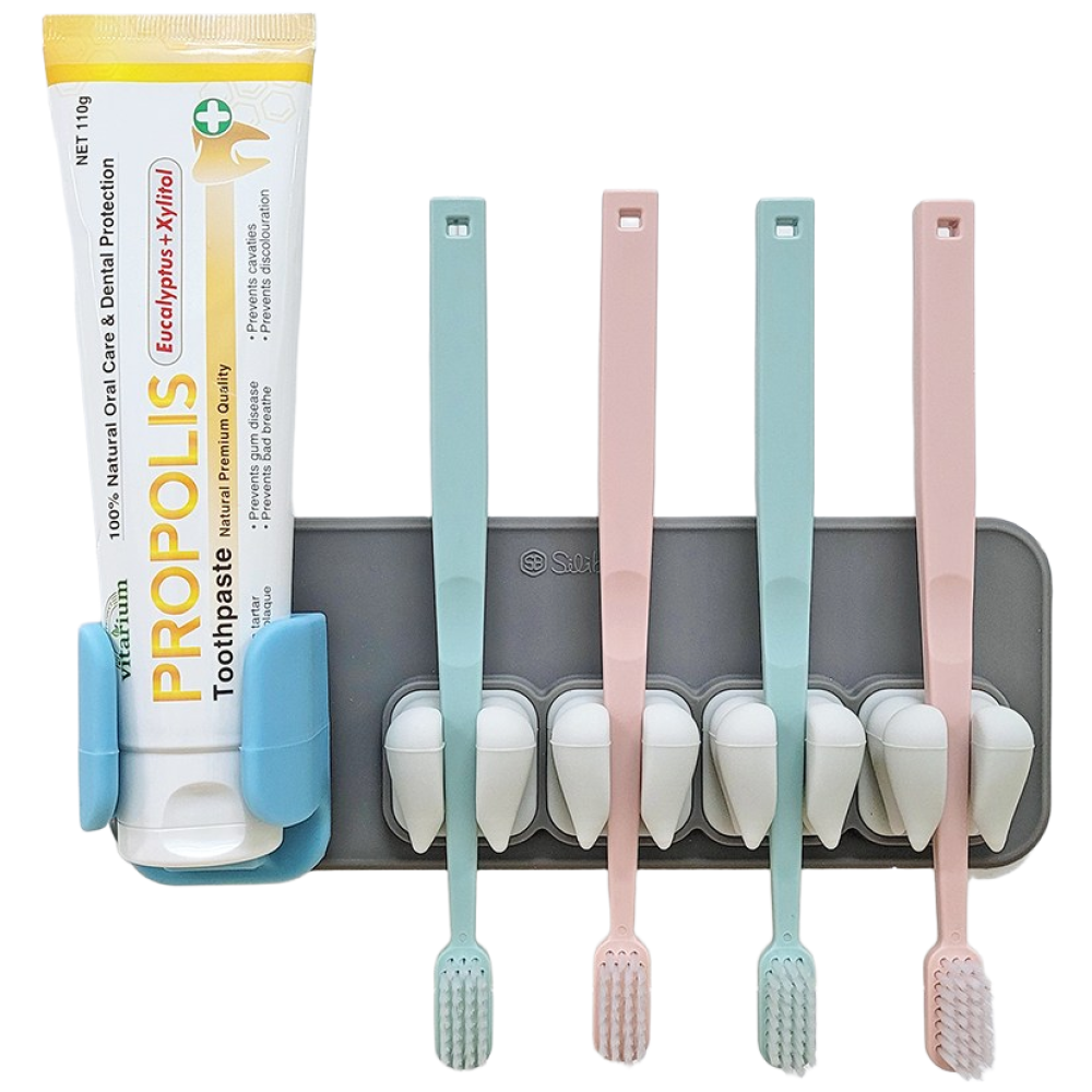 실리바스 칫솔꽂이 치약 면도기 걸이 거치대 실리콘 흡착식 무타공 19,900원