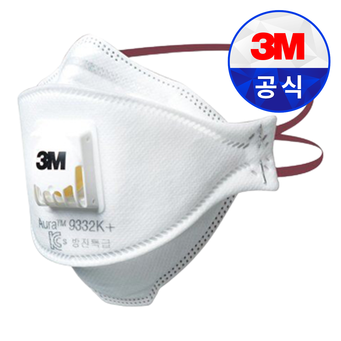 쓰리엠 Aura 안면부 여과식 특급 방진마스크 9332K+ 27,500원