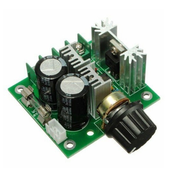 PWM 모터속도조절기 - DC 12V~40V 입력 - 8A 400W 고출력 - 속도 조절 다이얼 포함, 현재가 8,130원