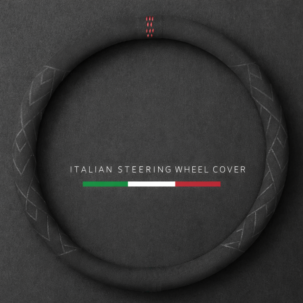 모터핏 고급 원단 알칸타라 핸들커버, 다크 그레이 21,800원