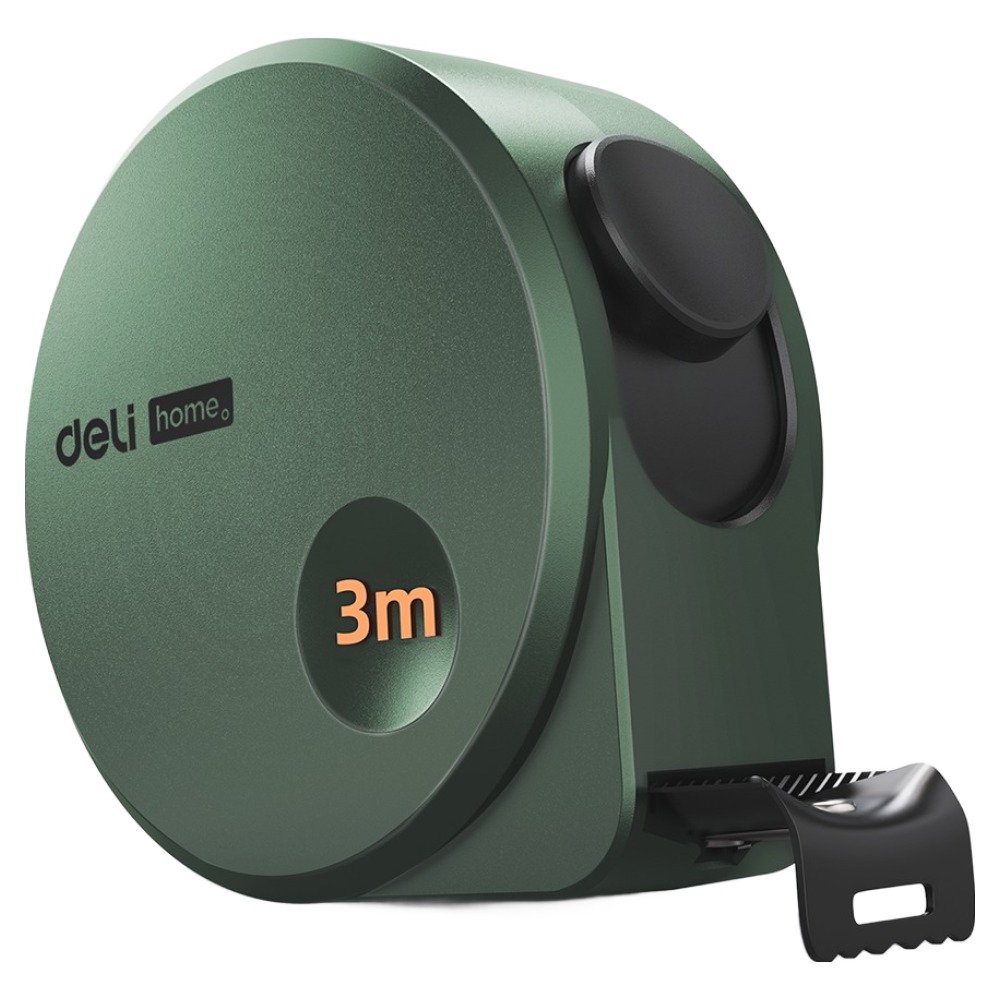 델리 홈시리즈 고정밀 탄소강 미끄럼방지 줄자 그린 3m HT8316L 3,900원