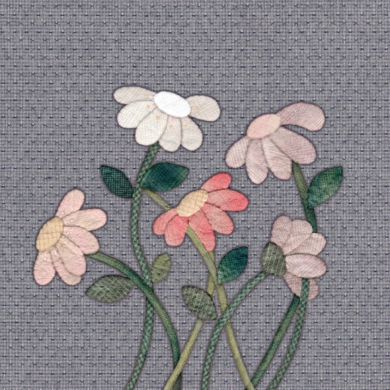 [바이핸즈] DTP 옥스포드 대폭 꽃이피면 아플리케 입체프린트 커트지 (EYCD-46) 18,900원