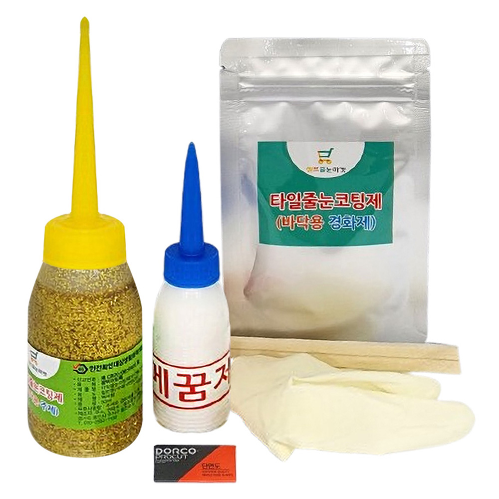 셀프줄눈마켓 바닥용 타일줄눈코팅제 금펄 세트 100g 10,300원