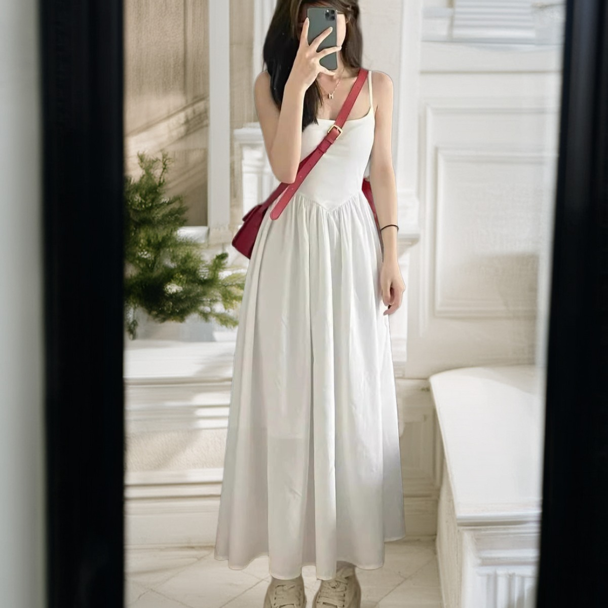 한아로지스 시원한 바캉스룩 나시 원피스 22,700원