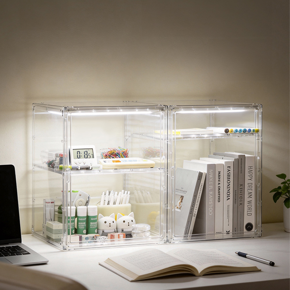 21세기트랜드 하이큐브 LED 대형 케이스 투명 적층형 아크릴 보관함 33X33X45 36,500원