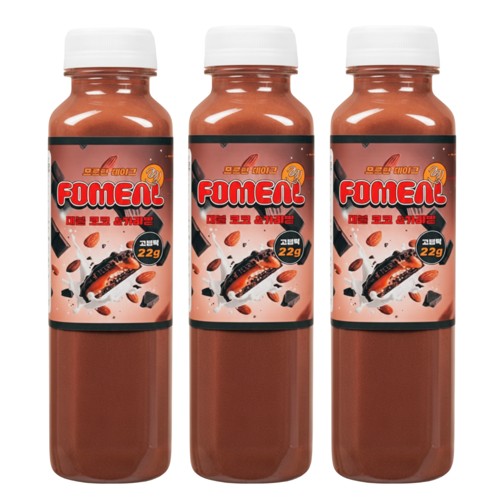 FOMEAL 고단저당 단백질 쉐이크 초코맛 혈당상승 억제, 10개, 70g 28,110원