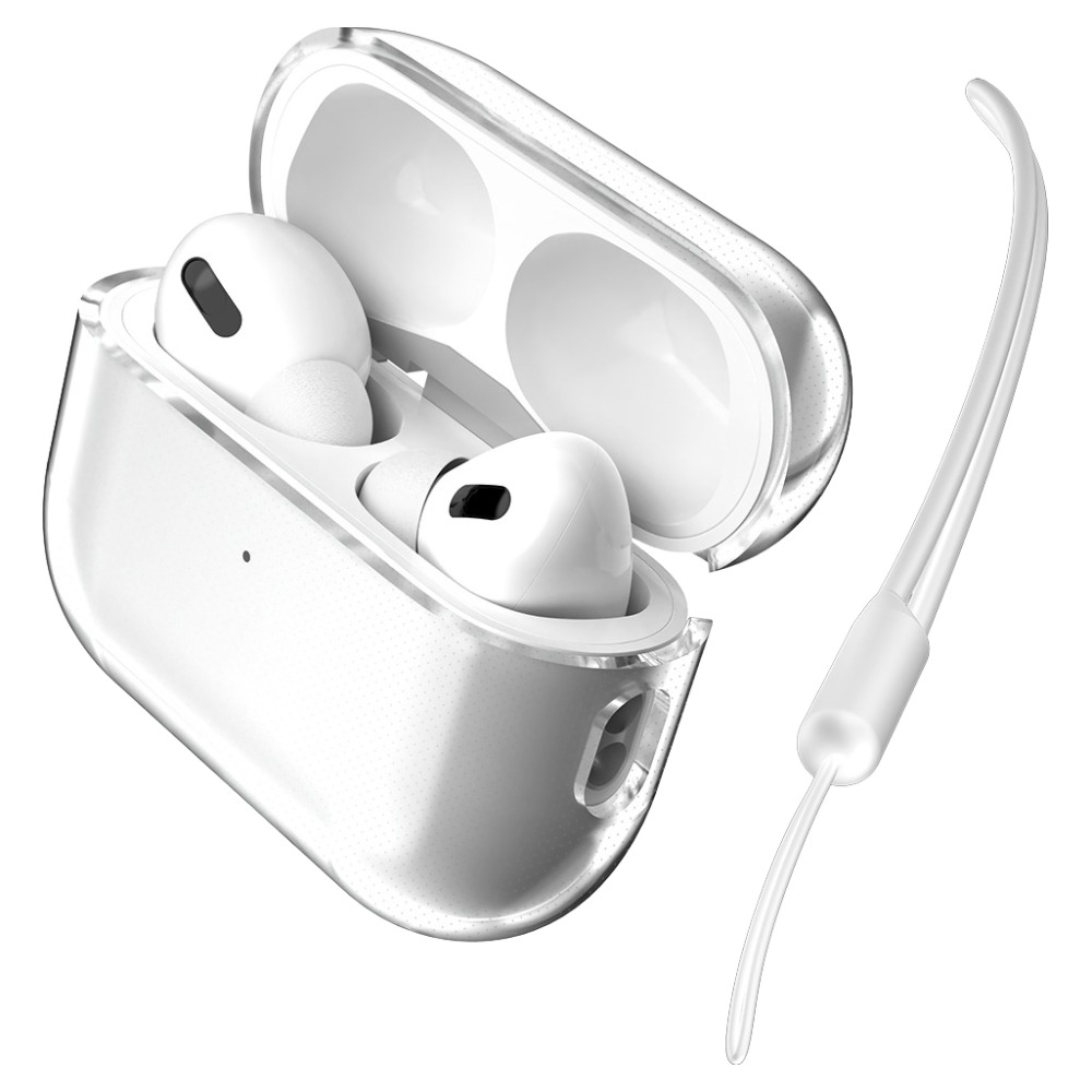 구스페리 하이브리드 클리어 젤리 케이스 + 스트랩 케이스, 에어팟 프로 3, 투명(케이스), 1개 7,110원