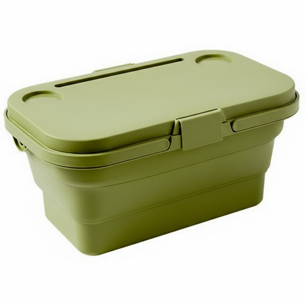 비투엠 2in1 접이식 테이블 폴딩박스 캠핑 피크닉 수납함 47cm, 1개, 1단, 카키 19,800원