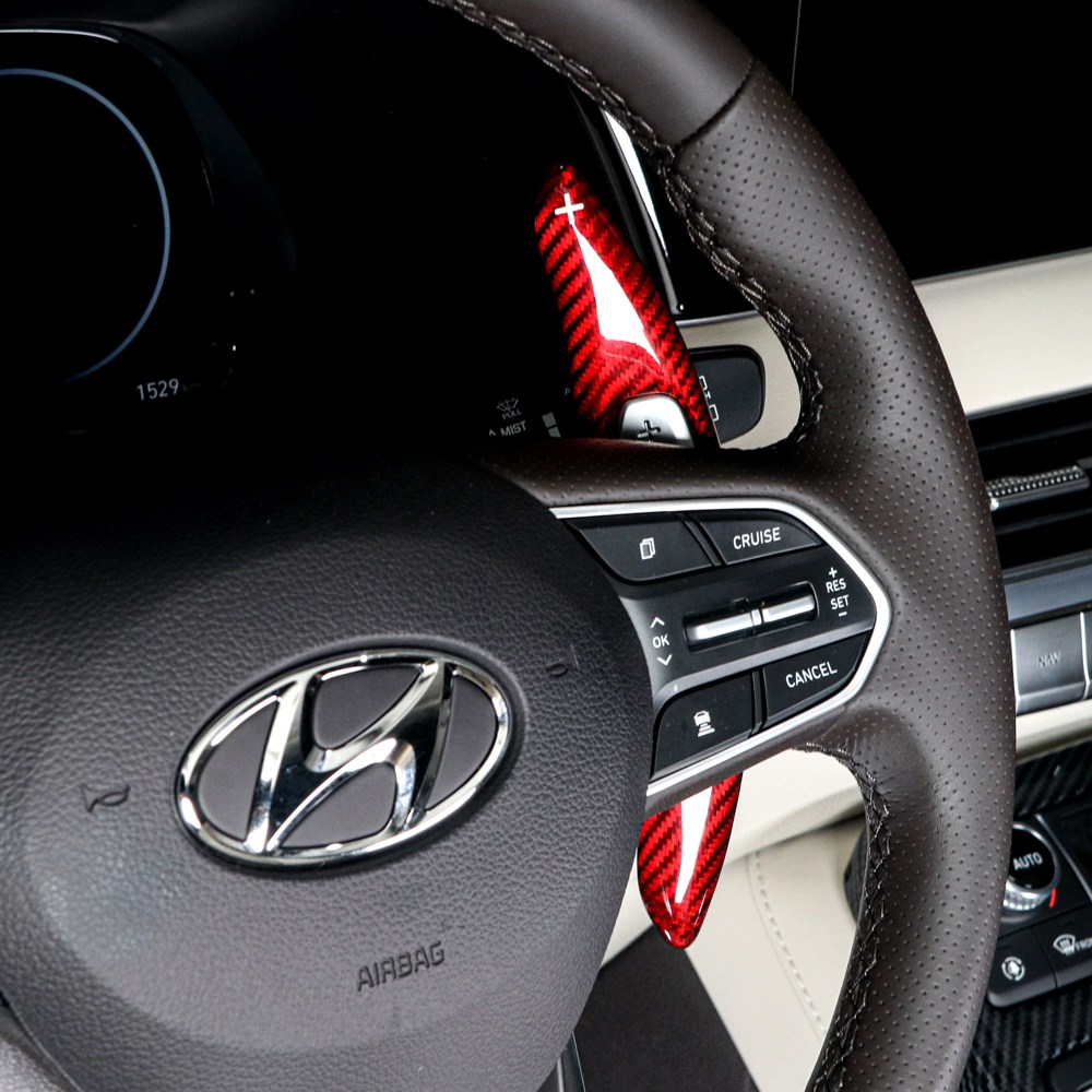 더블랙 호환 팰리세이드 튜닝 용품 리얼 카본 패들쉬프트 연장킷 109,500원