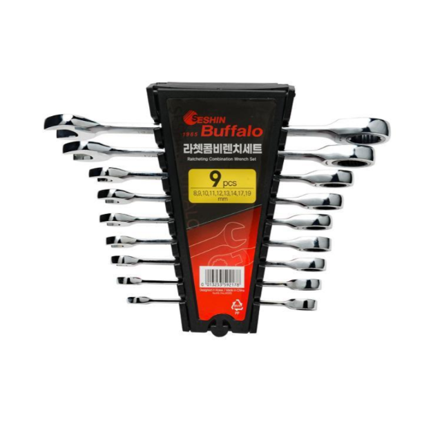 세신 기어렌치 9PCS(8 9 10 11 12 13 14 17 19 mm) 라쳇 스패너 46,500원