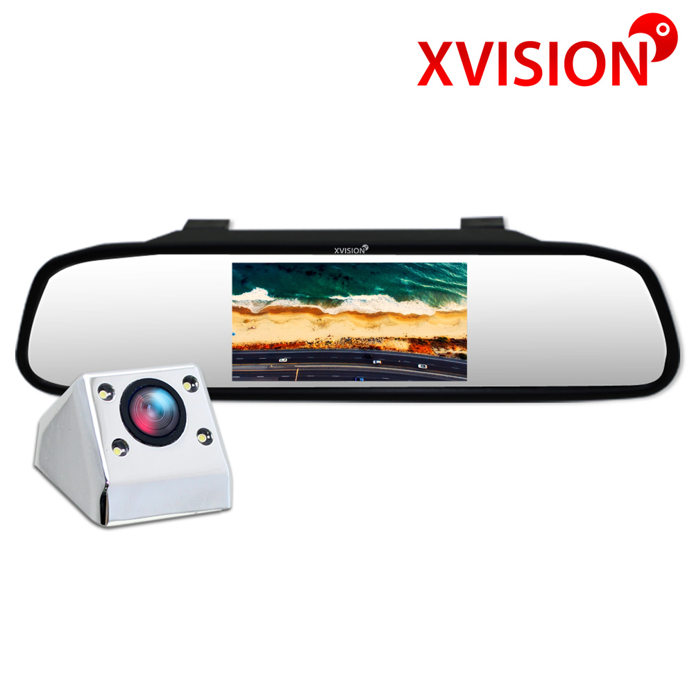 엑스비전 5 룸미러 모니터+LED 후방카메라 세트(S715), 501R+S715 화이트 80,800원