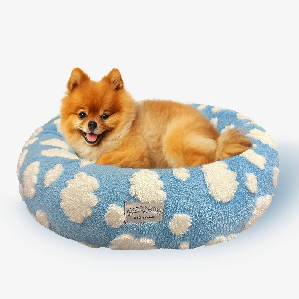 멍템 강아지 방석 원형 쿠션, 구름, 1개 21,900원