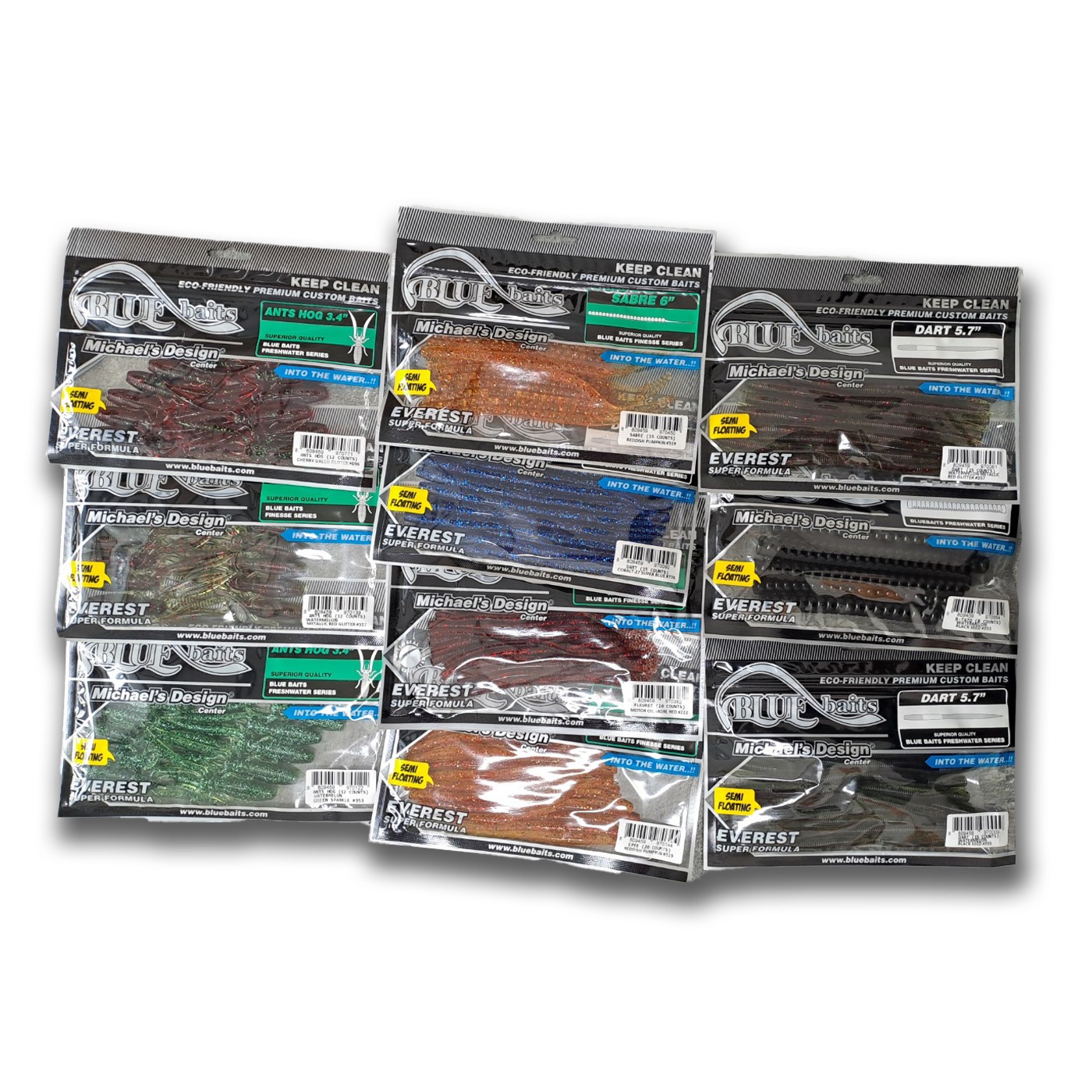 블루베이트 10종세트 배스킬러 배스웜 소프트베이트 대용량 18,340원