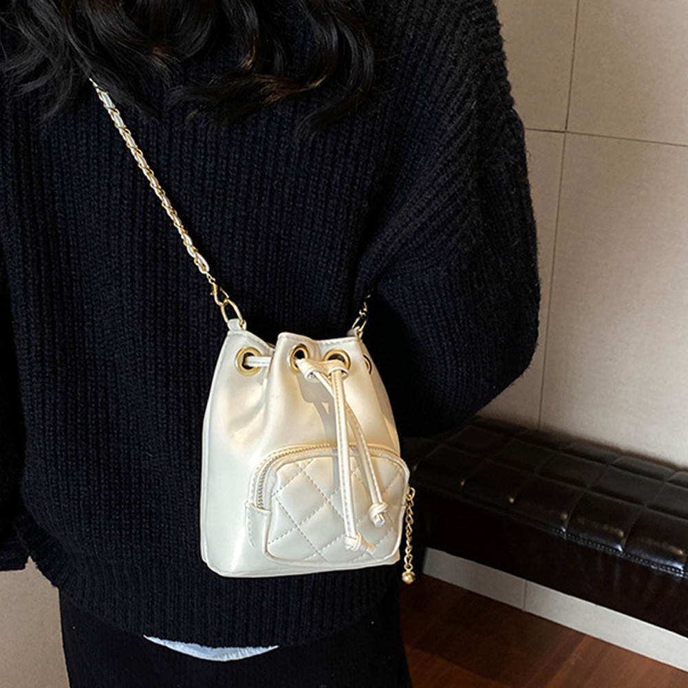 소울린느 여성 가방 미니 앞포켓 복조리 가죽 크로스백 (4컬러) 19,900원