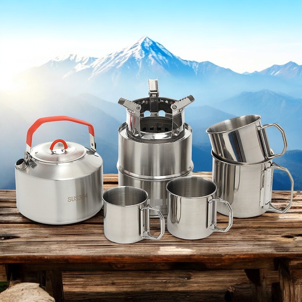캠핑마운틴 백패킹 캠핑컵 주전자 케틀 스토브 세트 66,530원
