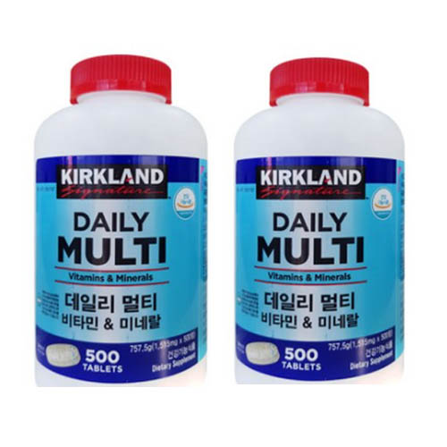 커클랜드 데일리 종합 멀티비타민 미네랄 500정 x2통 63,900원