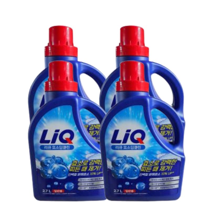 리큐 효소 딥클린 액체세제 찌든 때 제거 일반용 용기 2.7L X 4개, 2.7L, 4개 32,510원