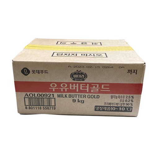 롯데 우유버터골드 9KG 우유버터화이트골드 150,400원