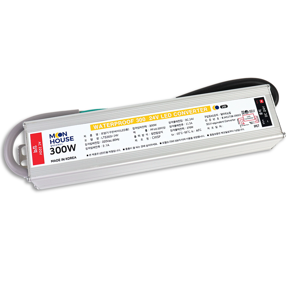 MOOH 국산 IP67방수형 LED안정기 SMPS 300W 24V 28,400원