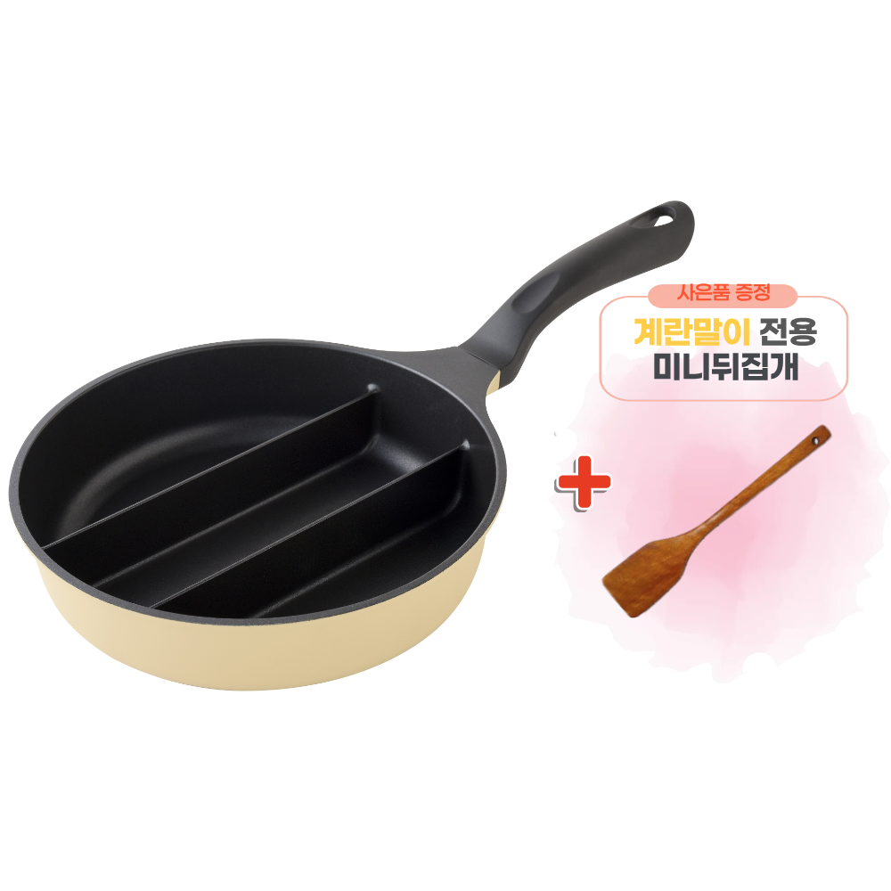 씨앤제이 아네스트 3구 프라이팬 미니나눔후라이팬 계란말이팬 3칸팬, 1개, 21cm 31,000원