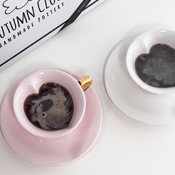 가을구름 하트골드커피잔 선물세트(2set)추석선물.부모님선물.집들이선물 58,000원