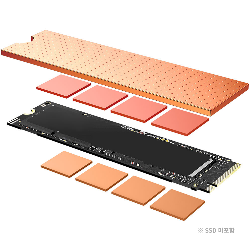 JEYI SSD 방열판, NVMe M.2 구리 방열판 7,590원