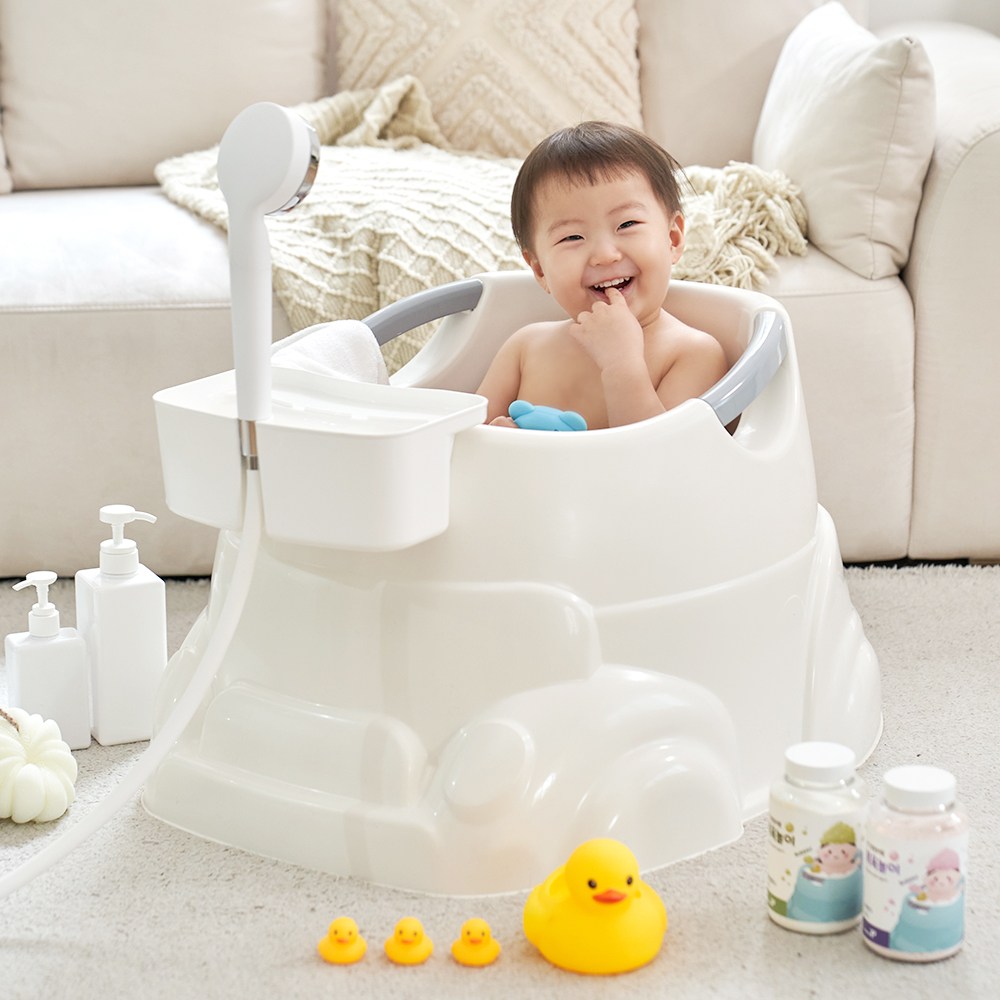 플라팜 허그붕붕 유아욕조 리뉴얼 아기욕조, 베이지 54,900원
