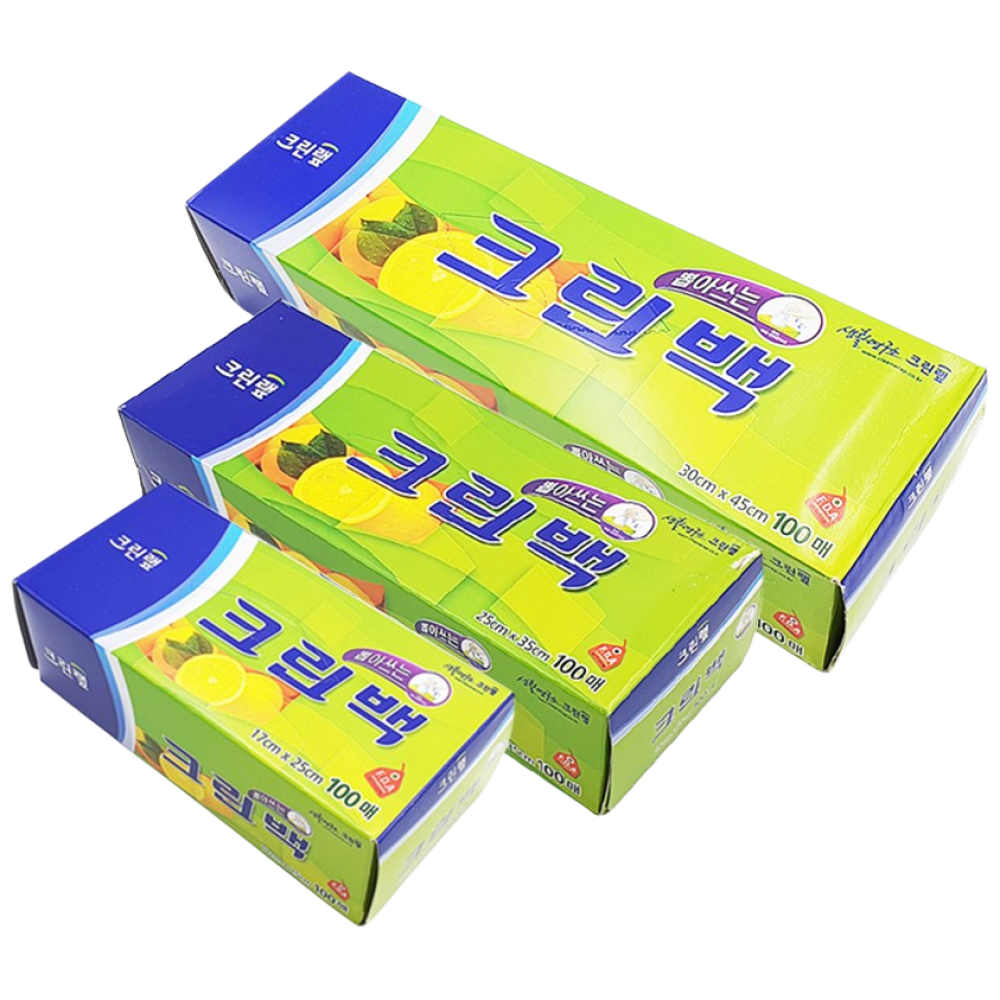 크린랲 크린랩 뽑아쓰는 크린백 100매 3SET(17cm x 25cm+25cm x 35cm+30cm x 45cm) 14,190원