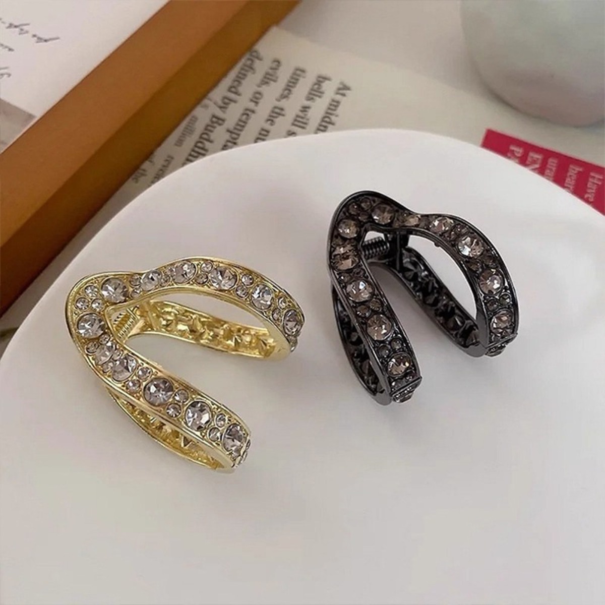 나엘 큐빅 헤어집게핀 2종세트 9,600원