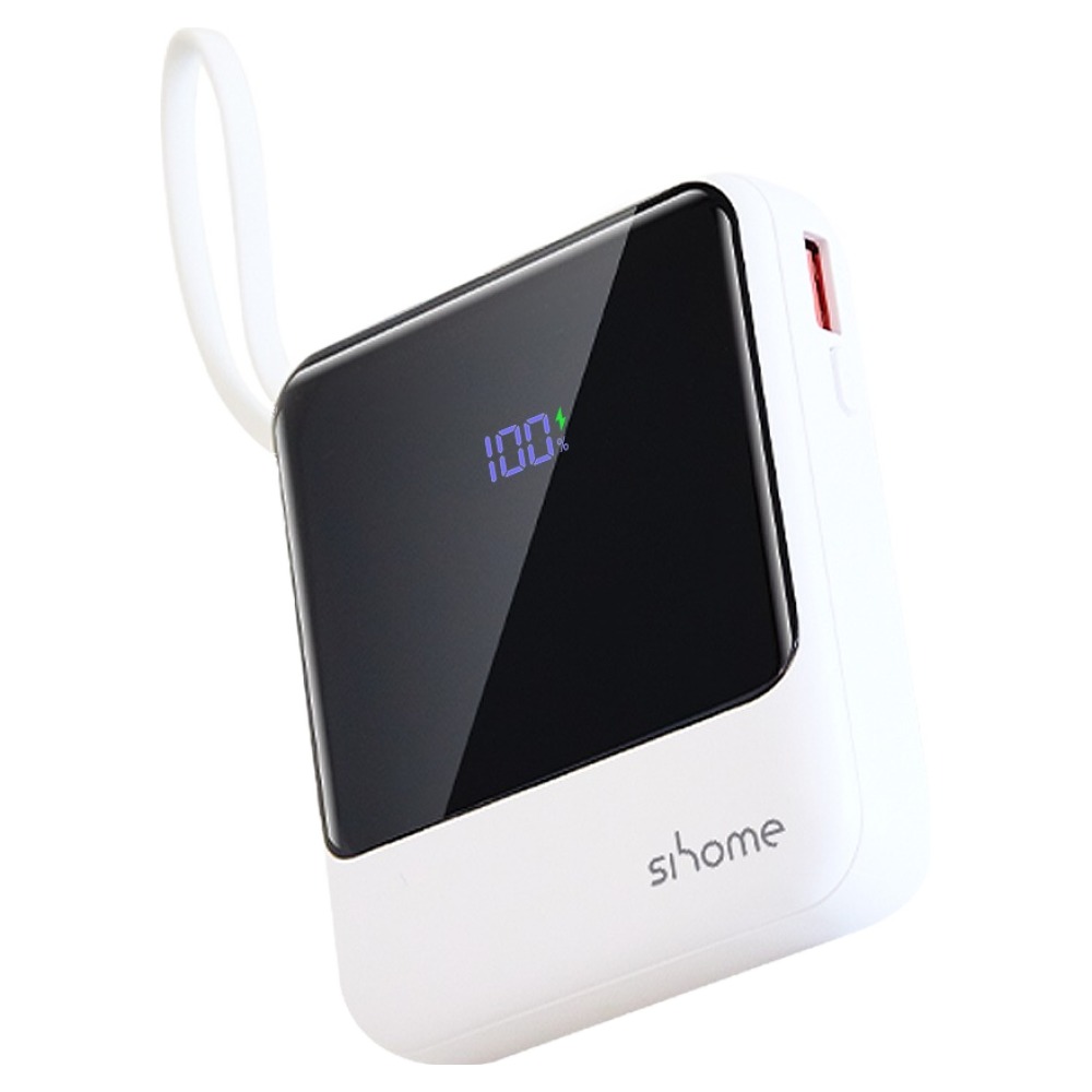 시홈 PD 22.5W 고속충전 일체형 미니 보조배터리 10000mAh, SH-FB1Y, 화이트 22,500원