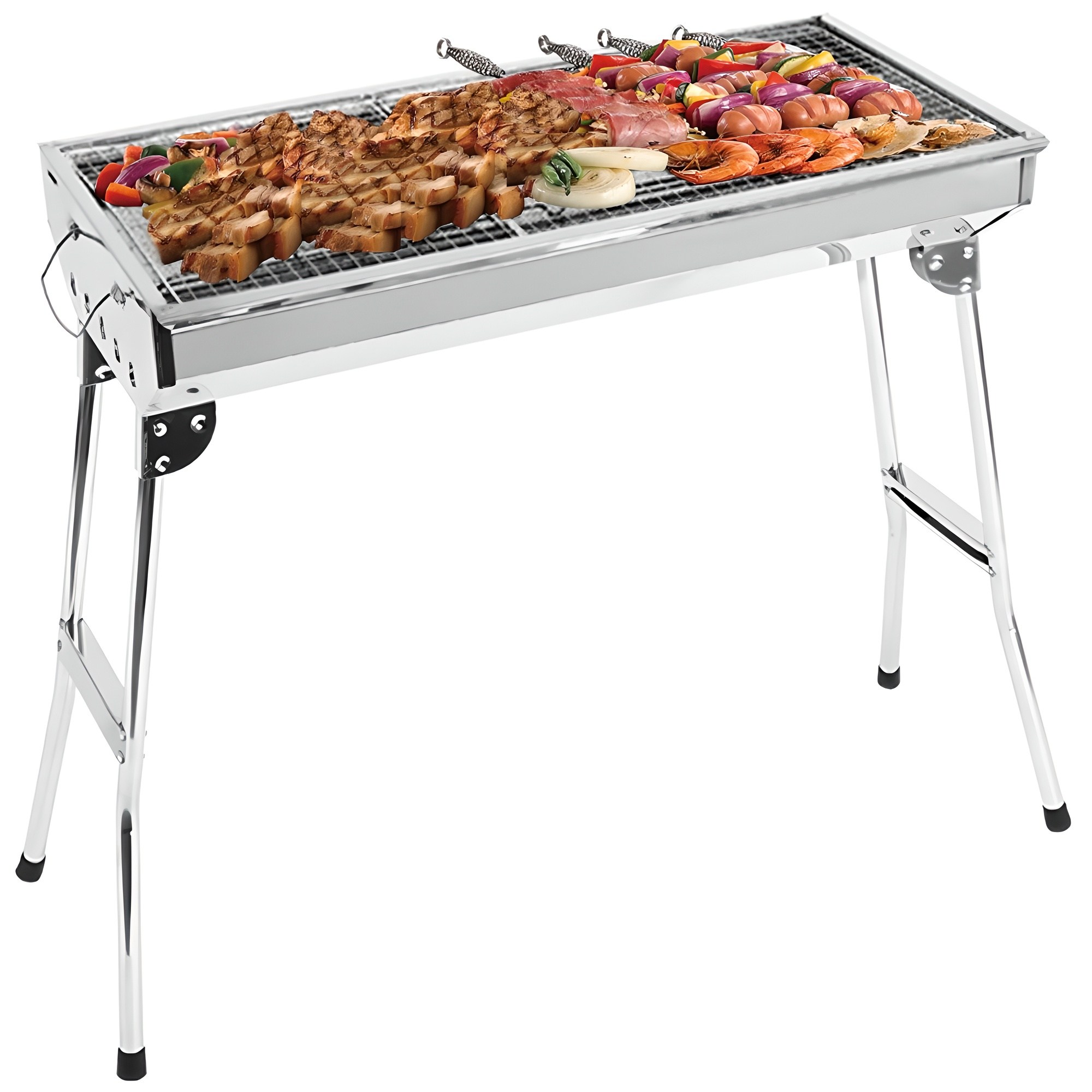 꾸버스 스탠다드 바베큐그릴 대형 스텐 접이식 캠핑 숯불 화로 화로대 34,850원