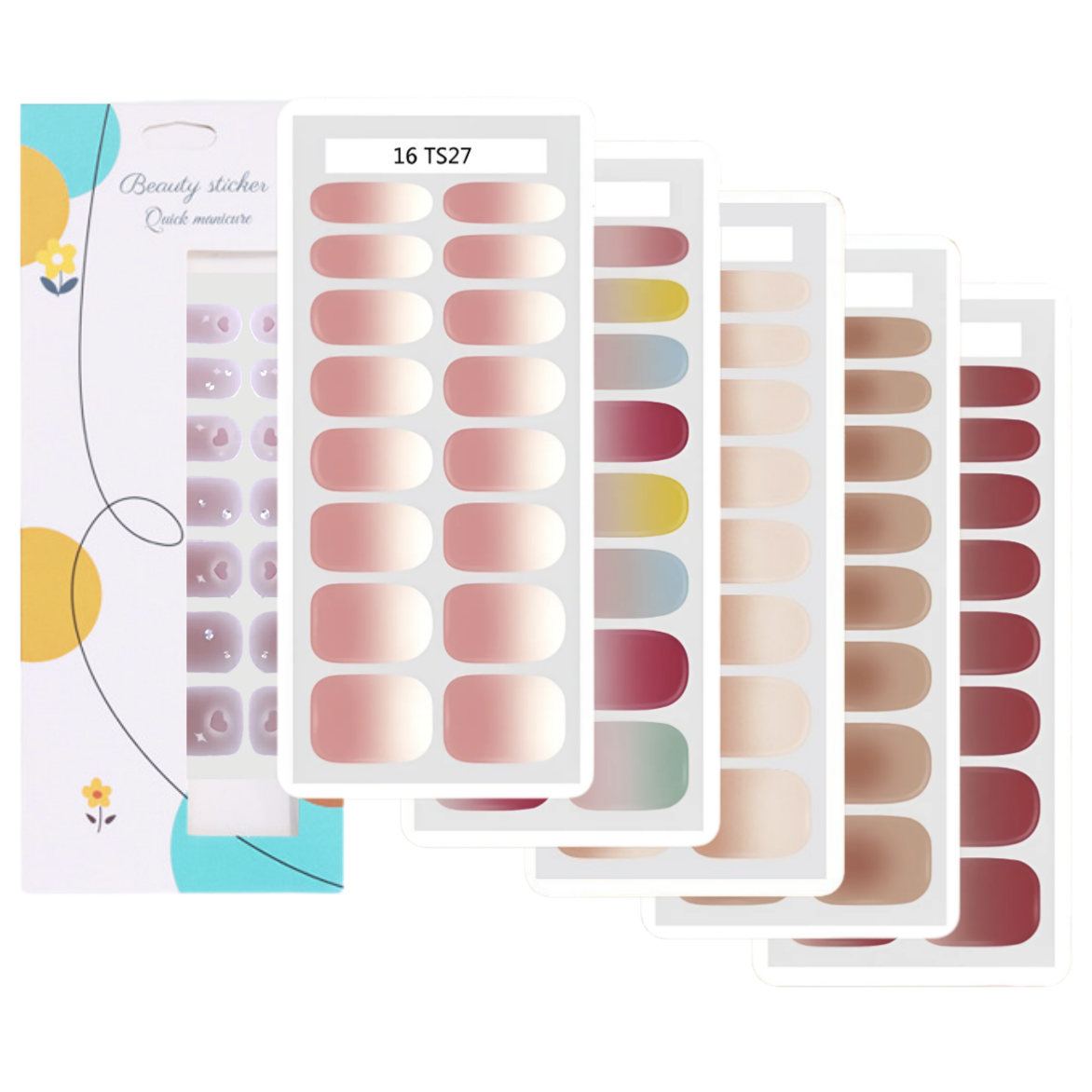 마이뷰티 노램프 젤 네일 스티커 젤스트립 5장 16,800원