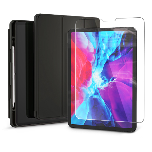 신지모루 스마트커버 애플펜슬 수납 태블릿PC 케이스 + 신지글래스 9H 풀커버 강화유리 액정보호 필름 2p 세트 14,410원