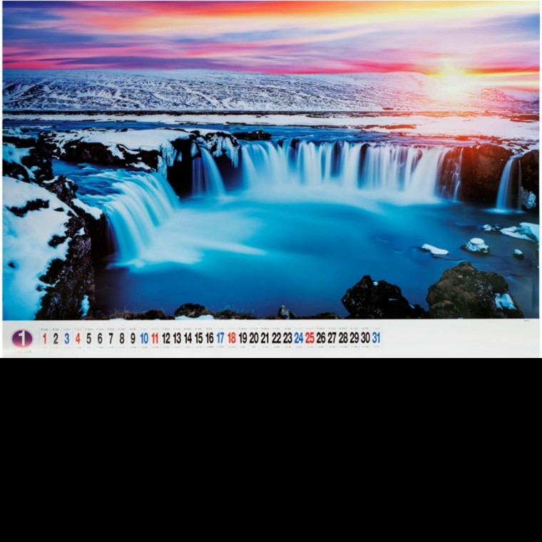 2026년 초대형 벽걸이 달력 세계 경치 자연 벽걸이 카렌다 47,770원