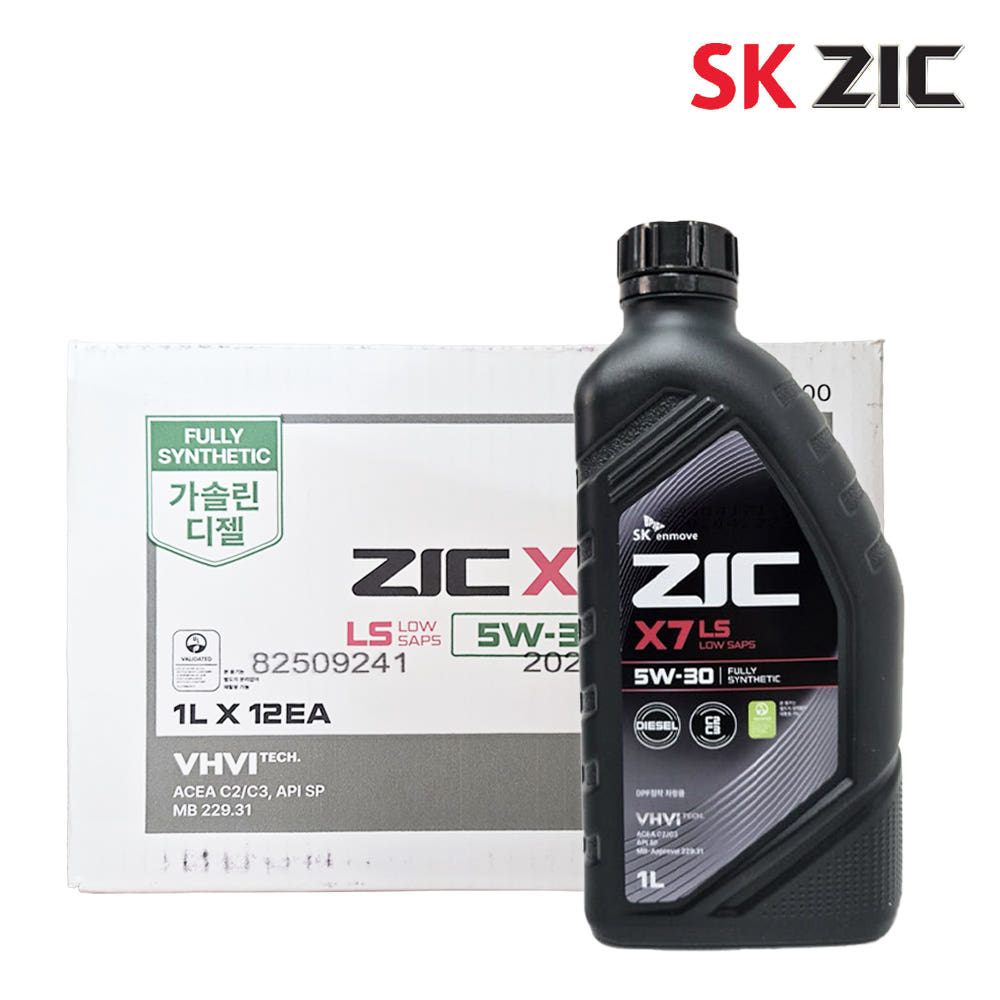 (투제이몰) 지크 ZIC X7 LS 5W30 1L 엔진오일 박스 판매 가솔린 디젤 (1BOX x 12ea) 63,000원
