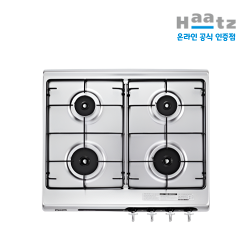 하츠 가스쿡탑 4구 빌트인 가스레인지 교체 매립형 타공 560x480, LNG, HGR-4050CKS 290,000원