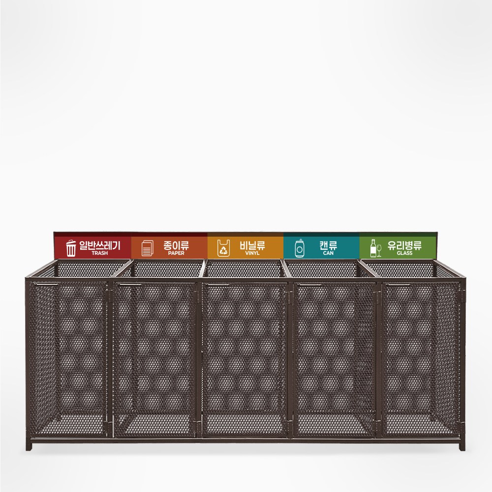 스틸 디자인 분리수거대 E형 200L 야외 쓰레기 아파트 학교 빌라 관공서 재활용, 디자인 분리수거대 스틸 E형 499,000원