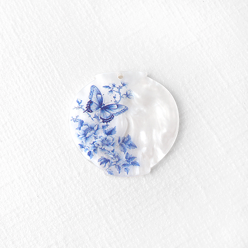 비즈아이 [6609-05]아크릴펜던트 한국 전통 키링만들기재료 달항아리 35x34mm ,1개 1,100원