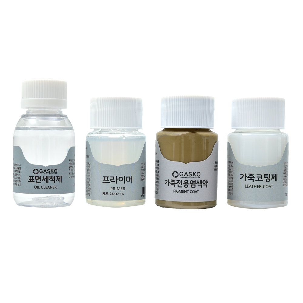 가스코 가죽전용염색약 풀세트 25ml 41색상 16,600원