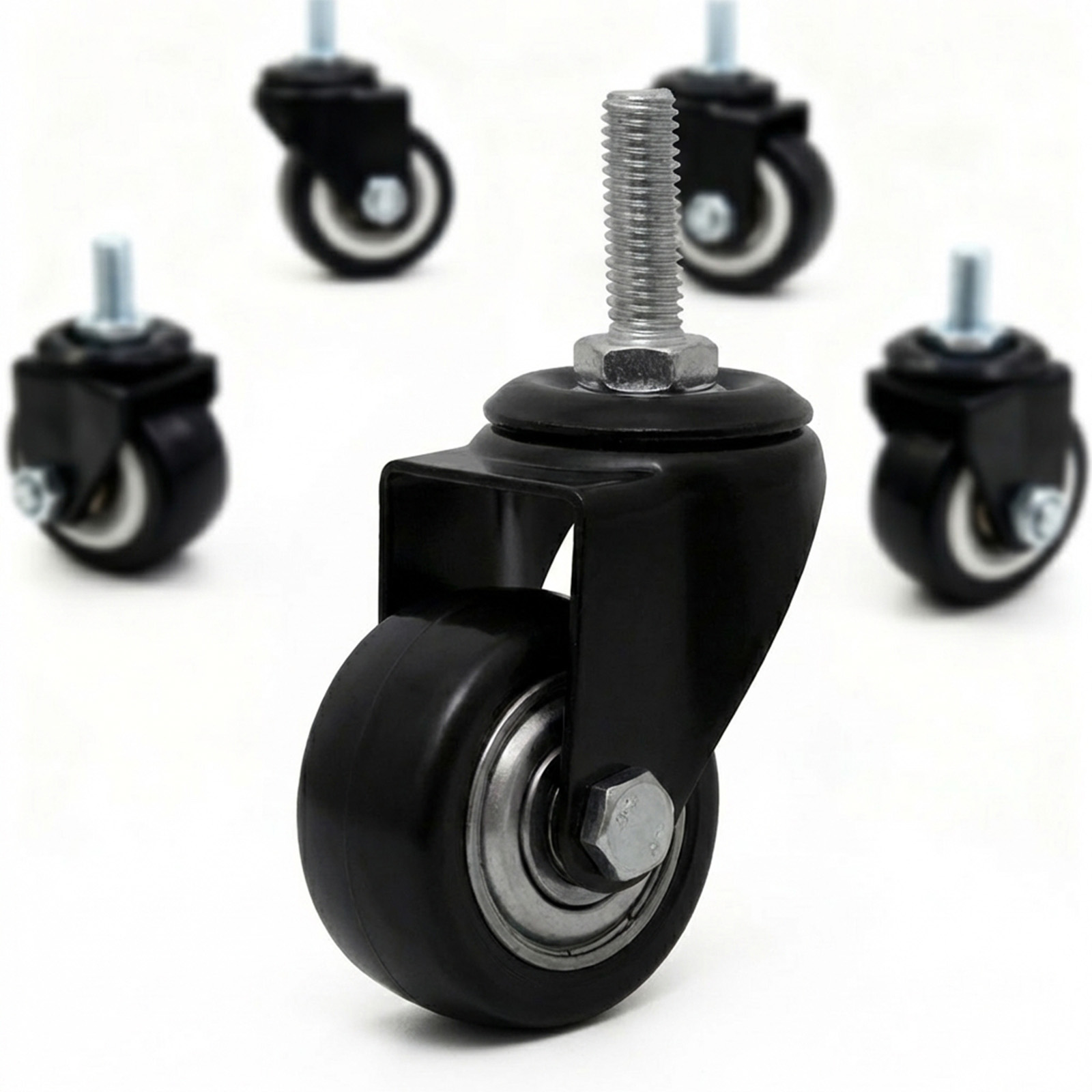 웨이븐 소형 캐스터 우레탄 바퀴 1.5인치 8mm M8, 4개 9,200원