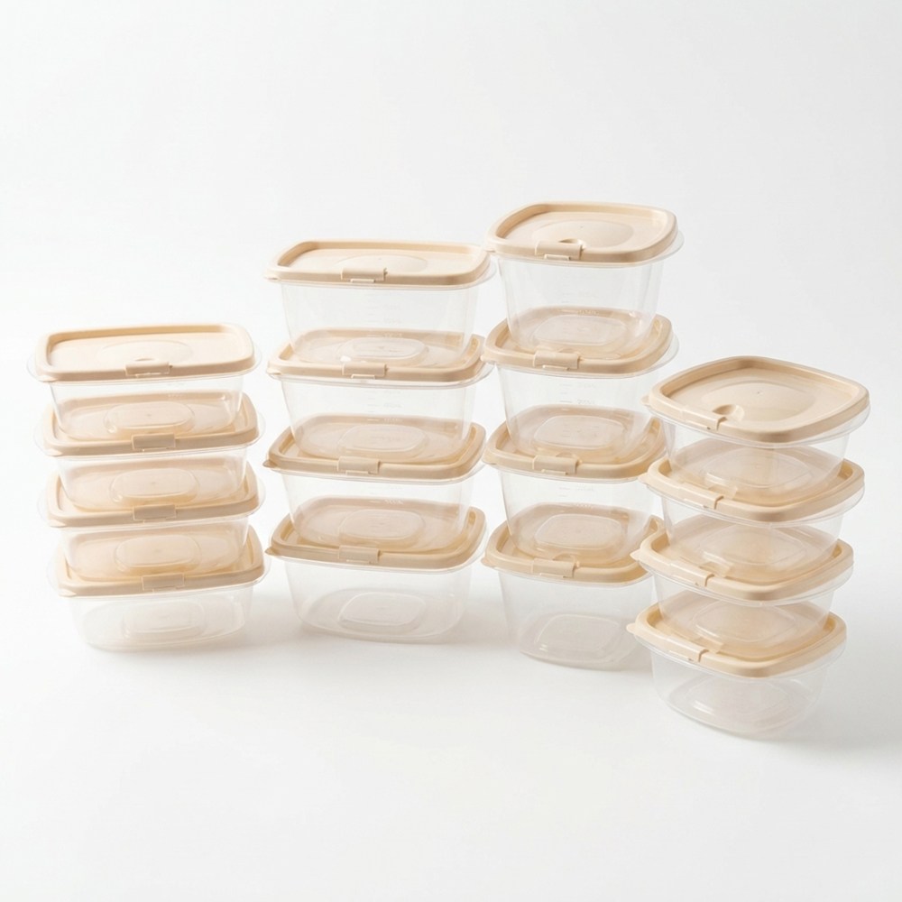 DAMDA 담다톡 전자레인지 밀폐용기 세트 냉동밥 용기 8P 16P, 350ml 4p + 500ml 4p (총8p), 1세트 7,800원