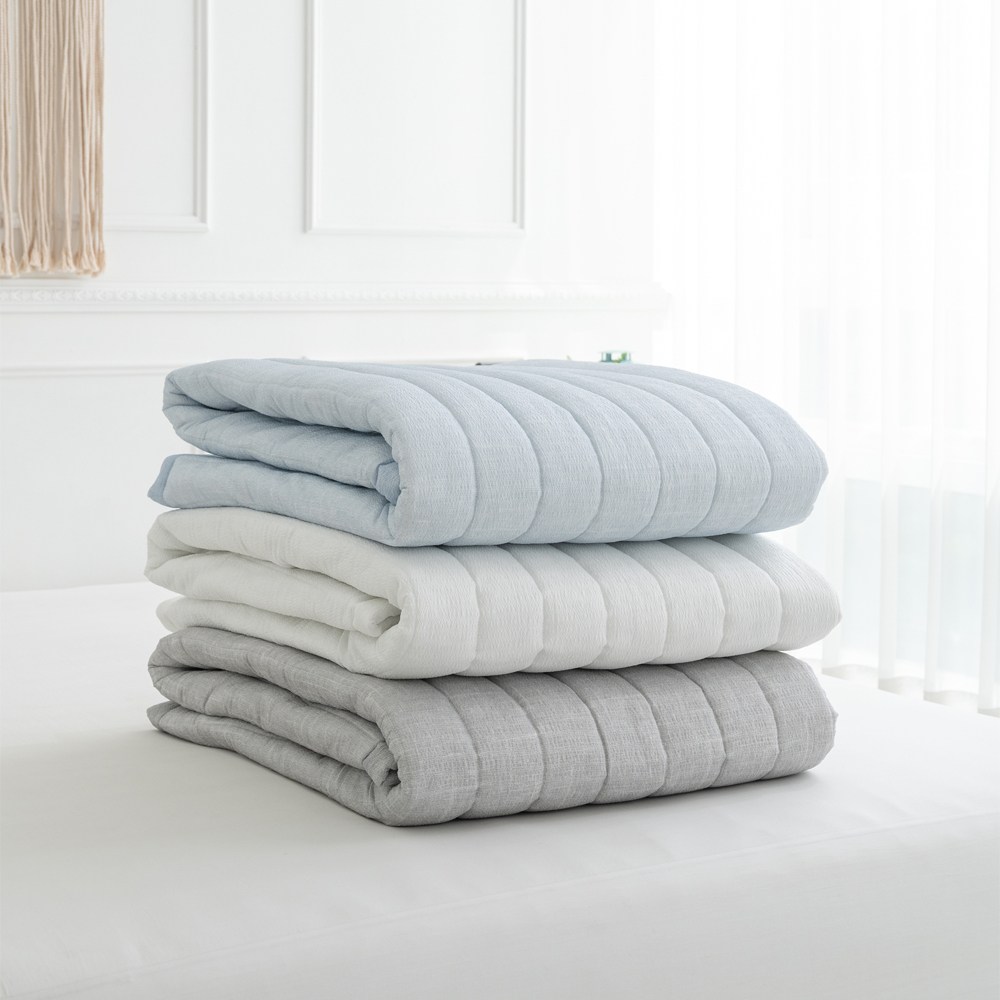 천연원단 뱀부 시어서커 나리 스노우 리플 시원한 여름패드 싱글 퀸 라지킹 이스턴킹 사이즈, 화이트 48,900원