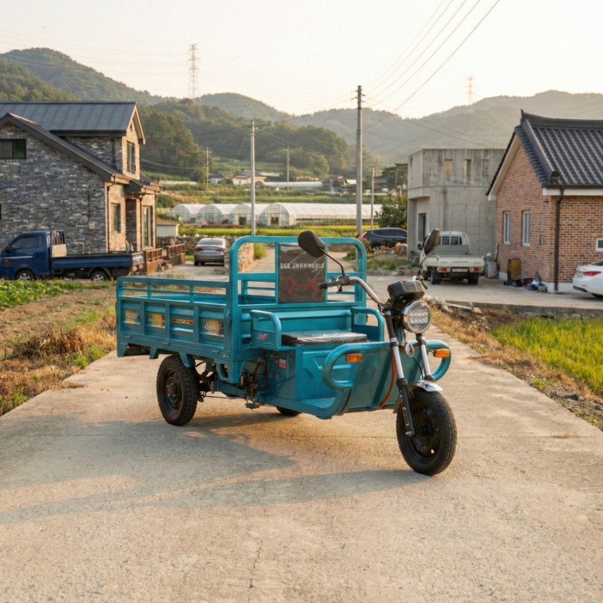 에코오토텍 전기 삼륜오토바이 대형 농업용 운반차 트럭 바이크 1,642,600원