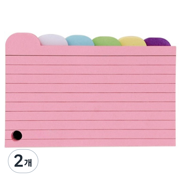 구디파이 휴대용 링형 단어암기 오답노트 라운드형, 혼합색상, 2개 12,800원